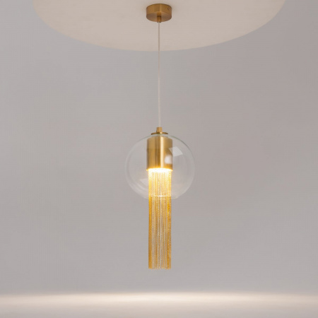 фото Подвесной светильник Maytoni Flusso P095PL-01BZ, латунь