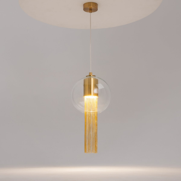 фото Подвесной светильник Maytoni Flusso P095PL-01BZ, латунь