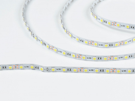 фото Светодиодная лента 5050, 60 LED/м, 14,4 Вт/м, 12В, IP20, Цвет: Ультрахолодный, SWG560-12-14.4-UW-M, катушка 5 м
