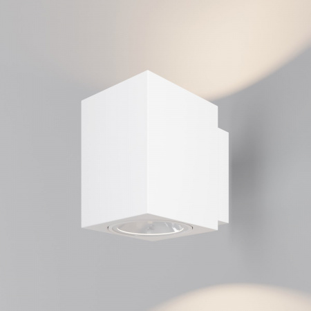 фото Уличный настенный светильник Maytoni Outdoor Block O507WL-L10W3K, белый