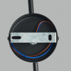 фото Черный, золотой/белый металл /стекло Настенный светильник E14 1*40W 220V MELODY MODERNI, арт. 6581/1W