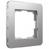 фото Рамка из металла на 1 пост Platinum алюминий W0012606