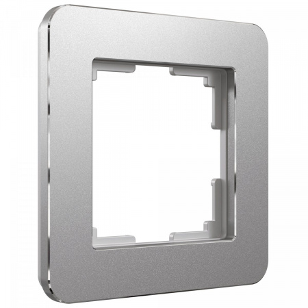 фото Рамка из металла на 1 пост Platinum алюминий W0012606