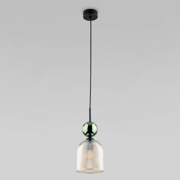 фото Подвесной светильник со стеклянным плафоном 11146 Sophia Green Cognac