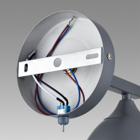 фото Серый/серый металл, дерево/металл Бра Е27 1*60W 220V COLANGE MODERNI, арт. 8096/1W