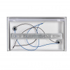 фото Белый/серый, металл/текстиль/пластик Бра E14 LED 2*10W 220V GOFERA MODERNI, арт. 8328/2W