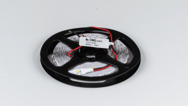 фото Светодиодная лента SWG PRO 2835, 84 LED/м, 8,6 Вт/м, 24В, IP20, Цвет: Теплый белый, SWG2P84-24-8.6-WW, катушка 5 м