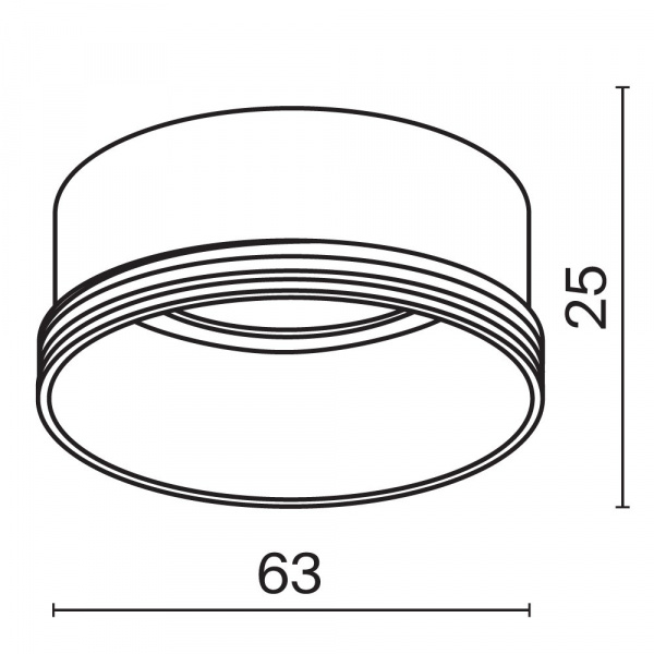 фото Декоративное кольцо для Фокус / Focus LED 20Вт Maytoni Technical RingL-20-W, белый
