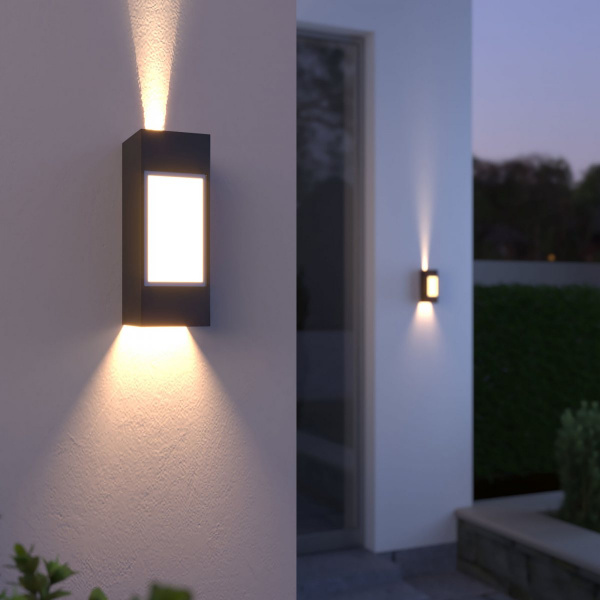 Уличный настенный светодиодный светильник Techno LED IP54 с регулировкой лучей