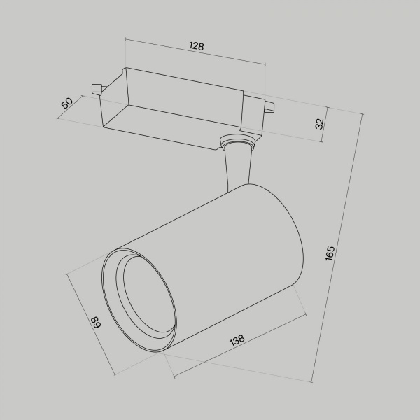 фото Трековый светильник Maytoni Technical Vuoro TR003-1-15W3K-W-B, черный