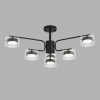 фото Черный/прозрачный, металл/стекло Светильник потолочный LED GX53 6*7W 220V NATALINA COMFI, арт. 8349/6C