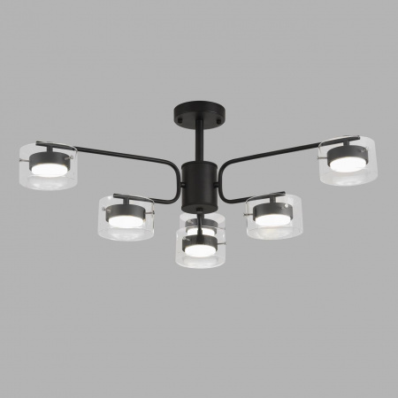 фото Черный/прозрачный, металл/стекло Светильник потолочный LED GX53 6*7W 220V NATALINA COMFI, арт. 8349/6C