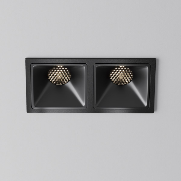 фото Встраиваемый светильник Maytoni Technical Alfa LED DL043-02-10W4K-SQ-B-1, черный