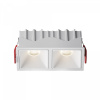 Встраиваемый светильник Maytoni Technical Alfa LED DL043-02-10W4K-SQ-W-1, белый