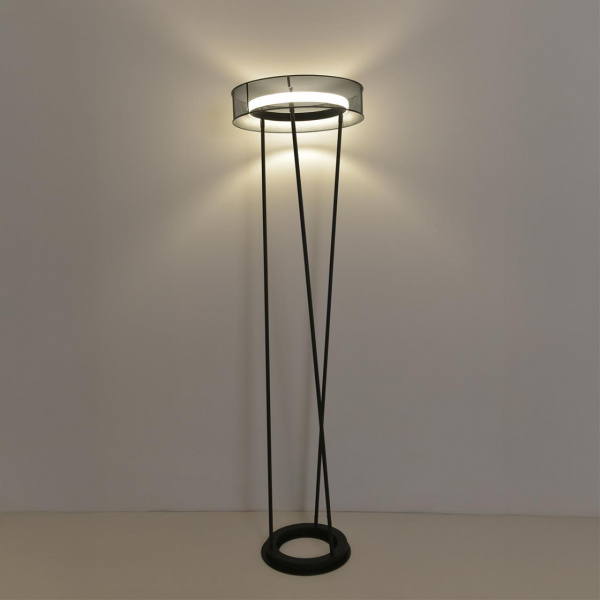 фото Черный, металл/силикон Торшер LED 30W 3000/4000/6000K 220V ALVA LEDIO, арт. 8370/30FL