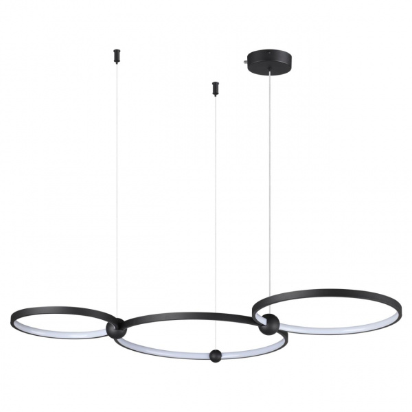 Чёрный Светильник подвеснойс ПДУ LED 85W 3000-6000K 220V DIEGO LEDIO, арт. 6533/85L