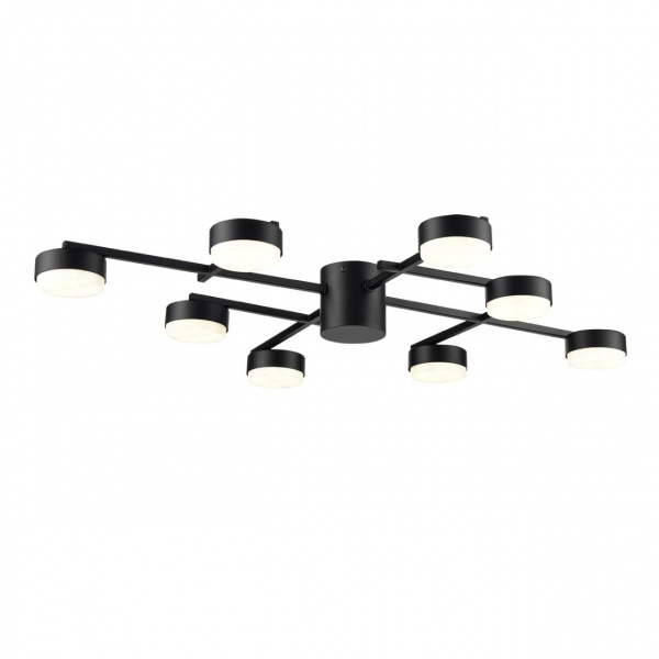 фото Черный, металл Люстра потолочная LED GX53 8*7W 220V DABRA COMFI, арт. 8186/8C