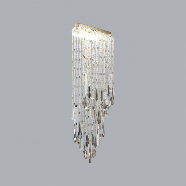 фото Античная бронза/металл/стекло/хрусталь Настенный светильник LED 24W 4000K 1437Лм AFINA HALL, арт. 5420/24WL