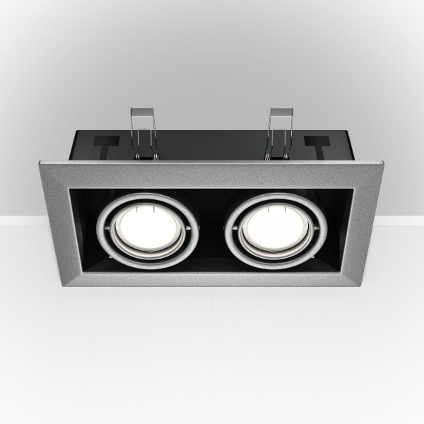 фото Встраиваемый светильник Maytoni Technical Metal Modern DL008-2-02-S, черный