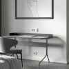 фото Рамка из поликарбоната на 3 поста Split белый/черный, soft-touch W0033068