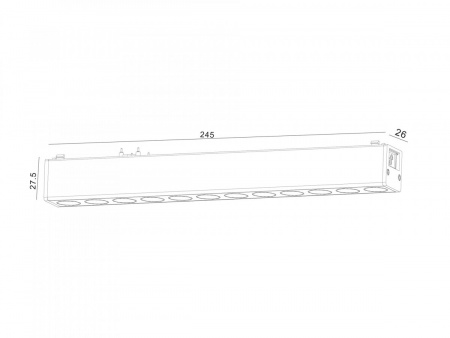 фото Светильник трековый SWG SLIM, 48В 12W белый 2700-6000К, DL-SLIM-DRWH-12-CCT