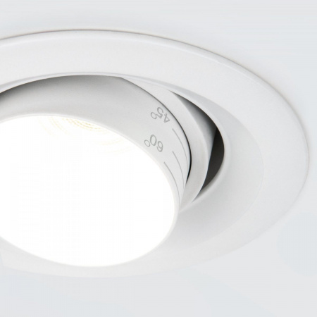 фото Встраиваемый светодиодный светильник с регулировкой угла освещения 9919 LED 10W 4200K белый