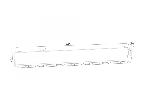 фото Светильник трековый SWG SLIM, 48В 12W белый 2700-6000К, DL-SLIM-DRWH-12-CCT