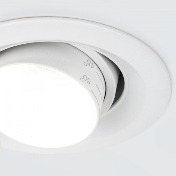 фото Встраиваемый светодиодный светильник с регулировкой угла освещения 9919 LED 10W 4200K белый