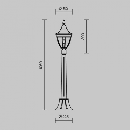 фото Ландшафтный светильник Maytoni Outdoor Rivoli O026FL-01B, черный