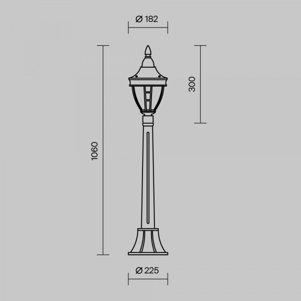 фото Ландшафтный светильник Maytoni Outdoor Rivoli O026FL-01B, черный