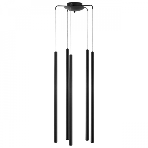 Люстра подвесная Tubo, черный Lightstar L5T747347