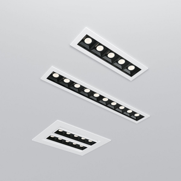 фото Встраиваемый точечный светодиодный светильник 9923 LED 20W 4200K белый/черный