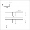 фото Хром/белый Настенный светильник IP44 E27 2*40W 220V TINGO DROPS, арт. 2660/2W