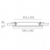 фото Светодиодная панель Zocco, белый Lightstar 224364