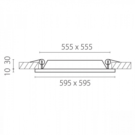 фото Светодиодная панель Zocco, белый Lightstar 224364