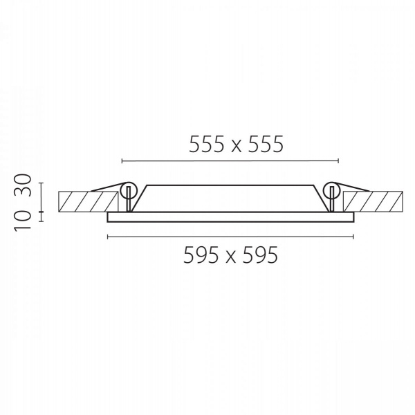 фото Светодиодная панель Zocco, белый Lightstar 224364