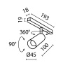 фото Трековый светильник Maytoni Technical Focus LED TR032-2-5W3K-M-BW, черный