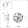 фото Белый/гипс/акрил/прозр. стекло Настенный светильник IP20 LED 8W 3000K 220V FIORE HIGHTECH, арт. 6614/8WL