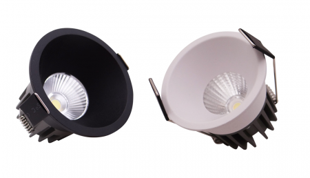 фото Светильник светодиодный круглый  S9612 COB Led  12W 3CCT. Цвет: белый