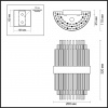 фото Золотой/металл/стекло Бра G9 2*40W 220V IDA HALL, арт. 4639/2W