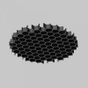 фото Антибликовая решётка ⌀45мм Maytoni Technical HoneyComb-D45, черный