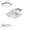 Точечный встраиваемый светильник Arte Lamp INVISIBLE A9283PL-1WH