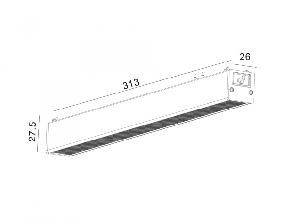 фото Светильник трековый SWG SLIM, 48В 12W белый 2700-6000К, DL-SLIM-DFWH-12-CCT