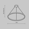 фото Подвесной светильник Maytoni Rim MOD058PL-L42BK, черный
