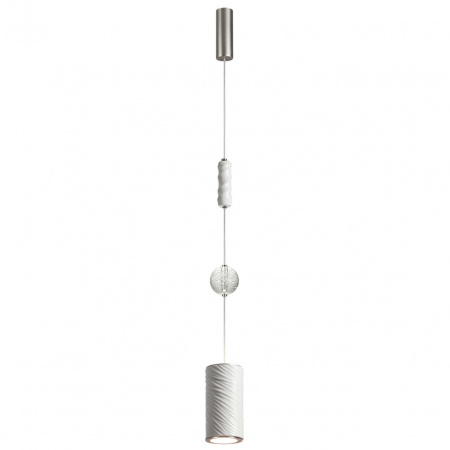 фото Белый/никель/металл/керамика/хрусталь/акрил Подвес LED 18W 2000К/3000K/4000K RIVIERA L-VISION, арт. 5451/18L