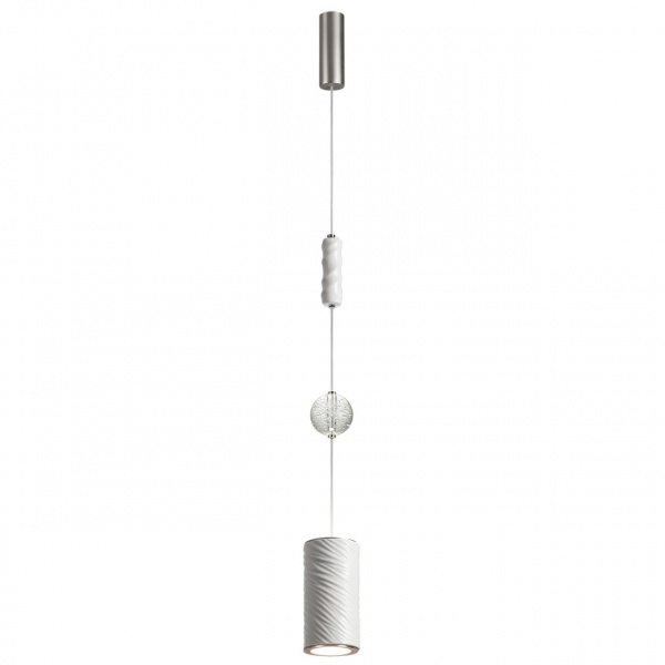 фото Белый/никель/металл/керамика/хрусталь/акрил Подвес LED 18W 2000К/3000K/4000K RIVIERA L-VISION, арт. 5451/18L