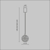 фото Подвесной светильник Maytoni Frozen MOD254PL-01BS, латунь