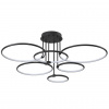 Чёрный Люстра потолочная с ПДУ LED 156W 3000-6000K 220V URSULA LEDIO, арт. 6506/99CL