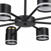 фото Черный, металл/акрил Люстра потолочная GX53 LED 8*10W + LED-проектор 4*5W 2700К 220V VIRSAVA COMFI, арт. 8234/8C