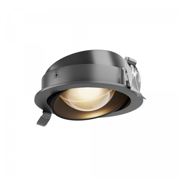 Встраиваемый светильник Maytoni Technical Lens DL105-12W3K-B, черный